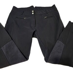 HKM Sport Riding Breeches Equestrian Pants Dark Gray Size 34